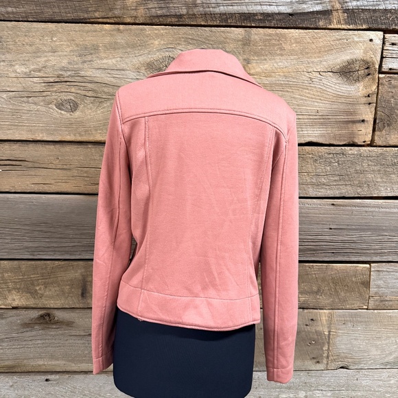 NWT Max Studio Moto Jacket, dusty rose, Size Large - Picture 3 of 6